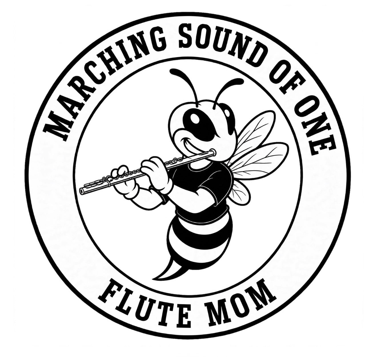 Marching Sound of One Band Mom and Band Dad 40oz Engraved Stainless Steel Tumbler