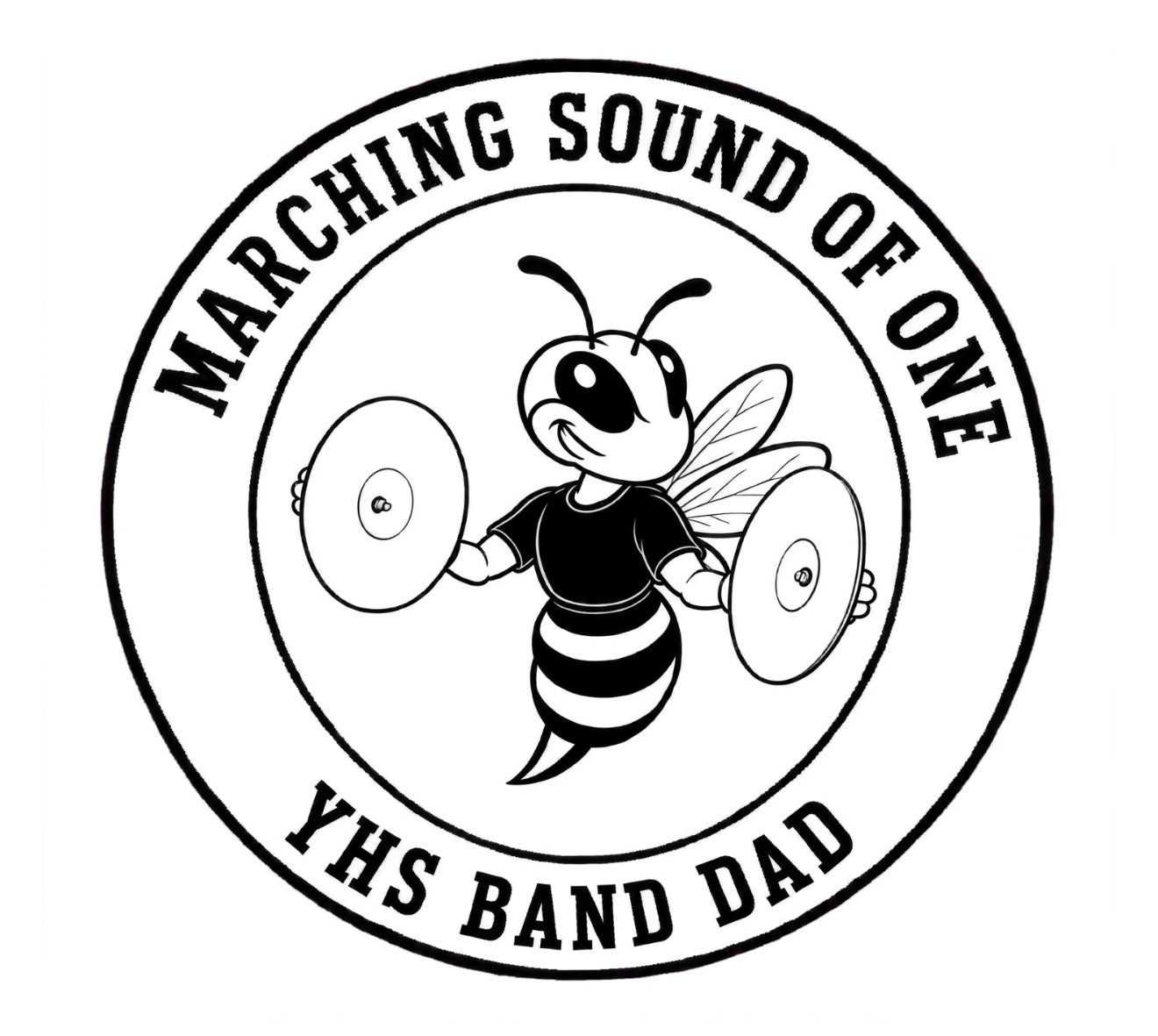 Marching Sound of One Band Mom and Band Dad 40oz Engraved Stainless Steel Tumbler