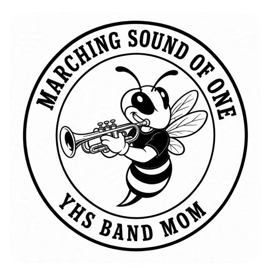 Marching Sound of One Band Mom and Band Dad 40oz Engraved Stainless Steel Tumbler