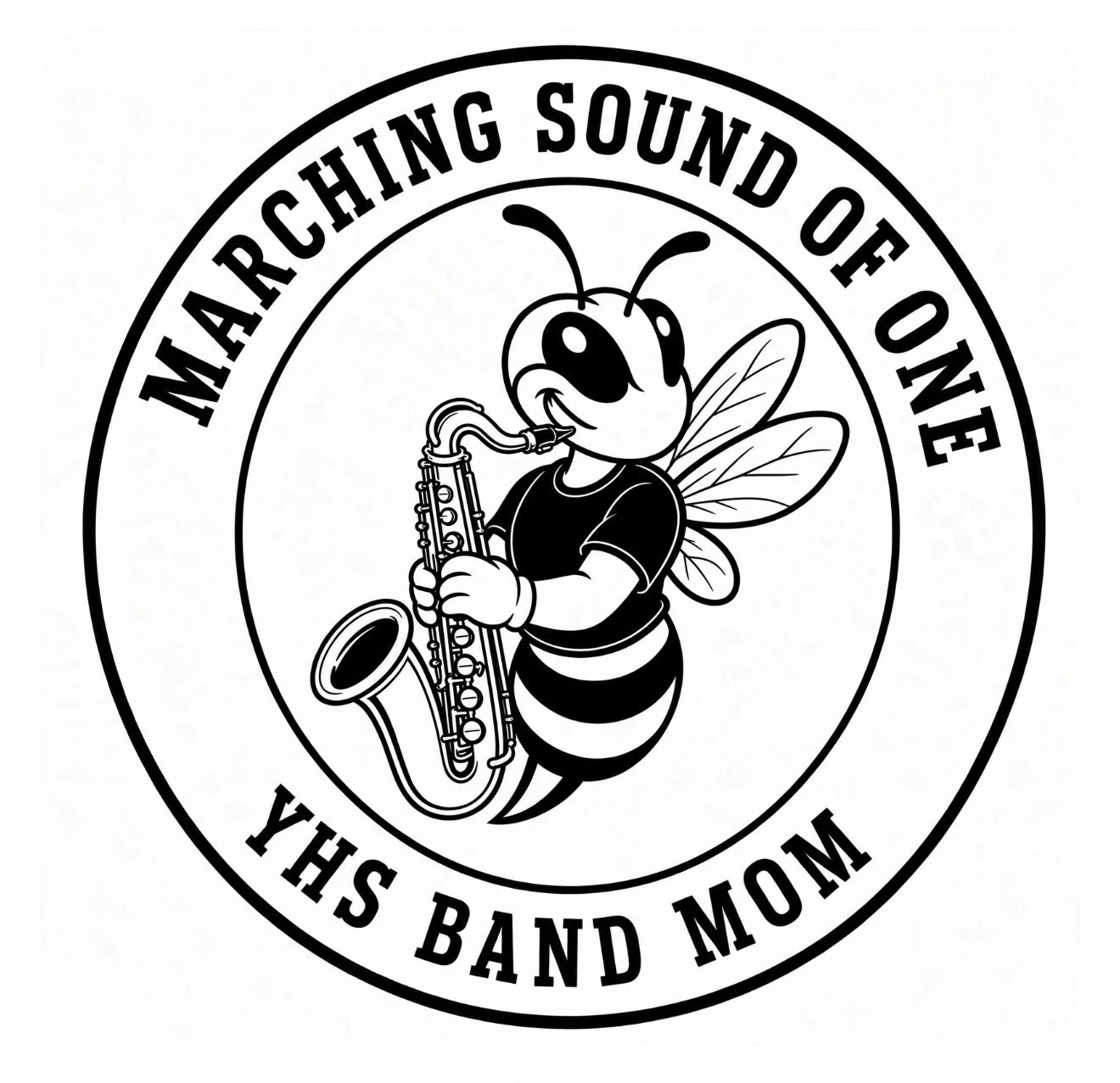 Marching Sound of One Band Mom and Band Dad 40oz Engraved Stainless Steel Tumbler