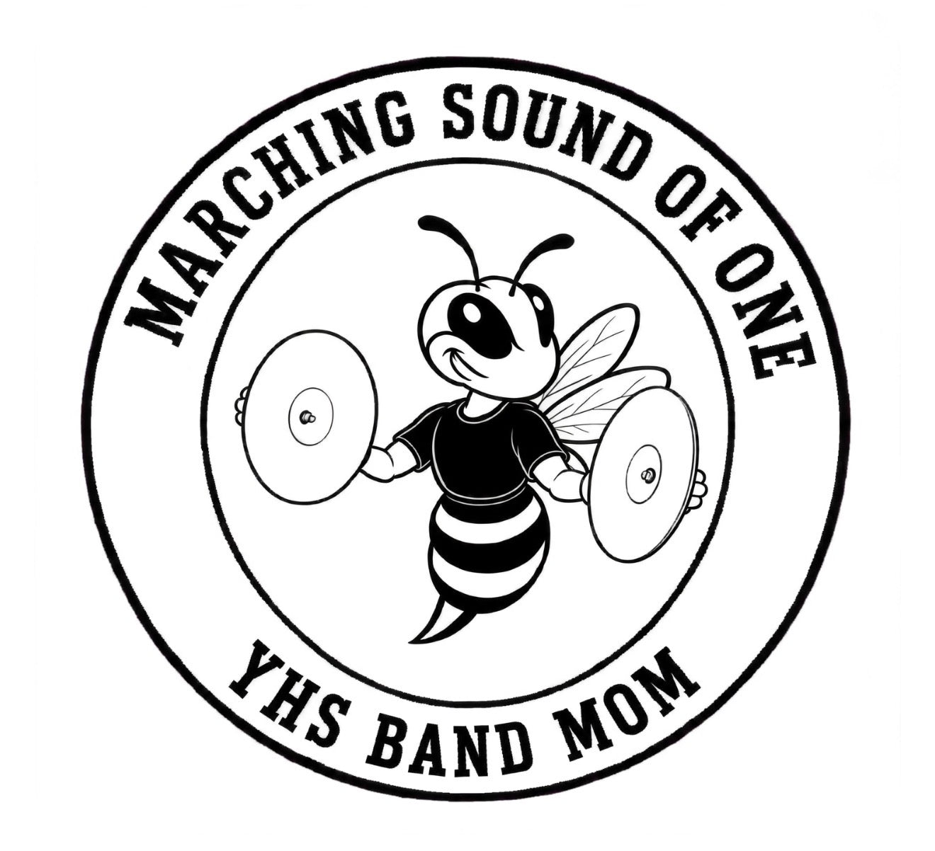 Marching Sound of One Band Mom and Band Dad 40oz Engraved Stainless Steel Tumbler