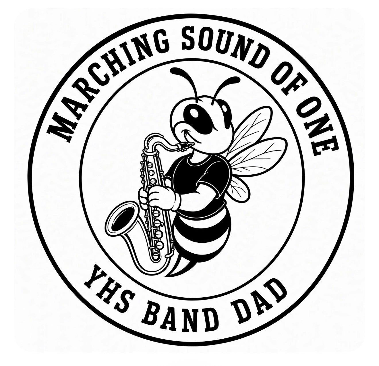 Marching Sound of One Band Mom and Band Dad 40oz Engraved Stainless Steel Tumbler